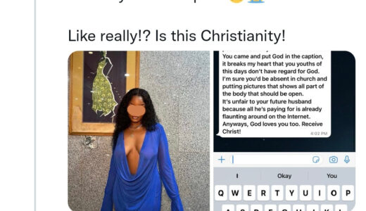 Is This Christianity? Lady Confronted By Her Pastor After She Wore Dress That Nearly Revealed Her Nyash And B00bs – Screnshot