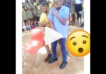 Little Girl Caught On Camera Tw3rking And Romancing Male Student As Their Colleagues Cheer Them (Watch Video)