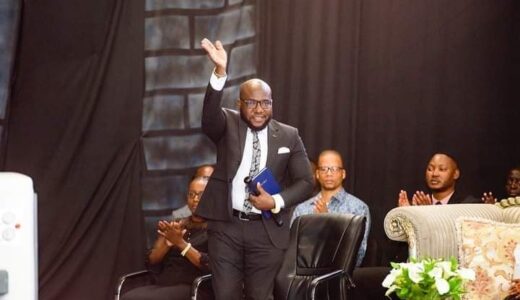 Minister Mtambo attend church service at ECG, receives a book from Bushiri (see photos)