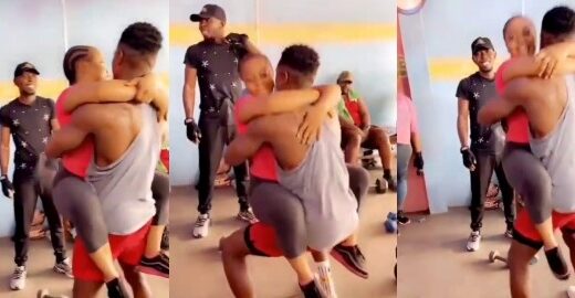 See What This Gym Instructor Was Caught Doing With Someone’s Wife During Gym Session (See Photos)