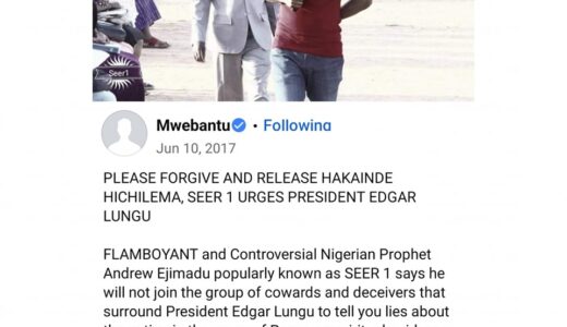 Prophet Seer1 reveals reasons why Edgar Lungu deported him from Zambia