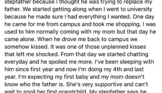 University lady falls in love with stepfather and gets pregnant for him