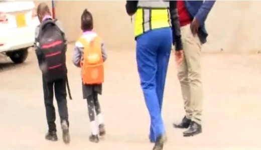 9-year-old boy in uniform caught driving car at high speed on highway
