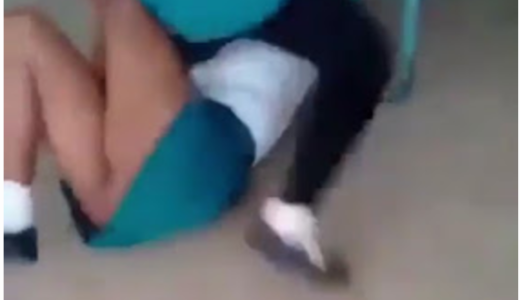 Two Female Students Caught On Camera Fighting Over A Boyfriend, One Left Unconscious (See Photos)