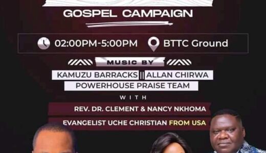 Soche for Jesus Crusade to Transform Malawians- USA Evangelist Uche
