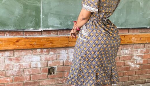 Beautiful school teacher slammed for wearing this outfit while teaching (see photos)