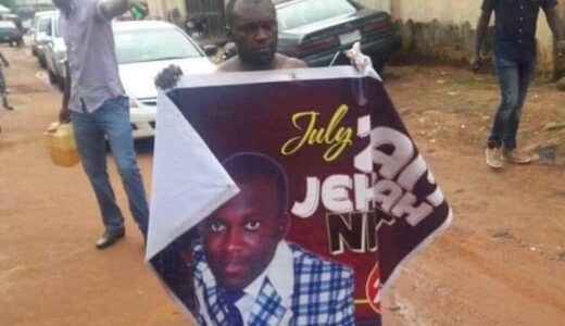 Nigerian pastor stripped, paraded n@ked after he was caught doing it with a married woman