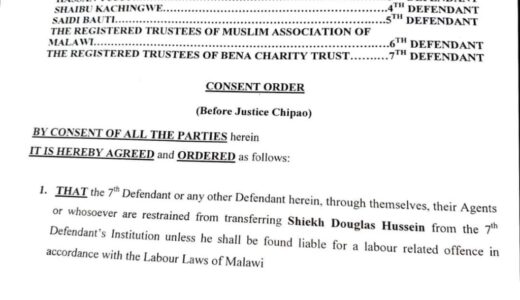 Hands off Bena Charity Trust- Court orders MAM