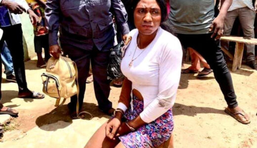 Man Who Dressed Like A Lady To Extort Money From Guys, Caught & Str!pped (Video)