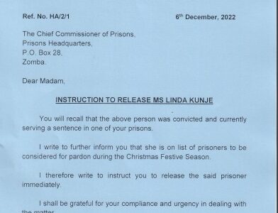 Former MEC Commissioner Linda Kunje to be released from prison this festive season