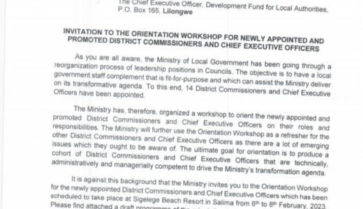 Govt cancels orientation of newly appointed DCs