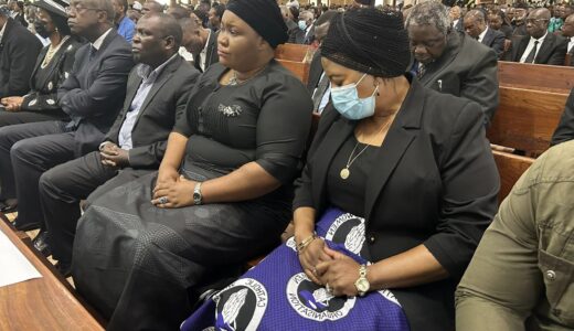Ex-Zambia President Edgar Lungu attending Mwasa Kapeya’s funeral ceremony(see photos)