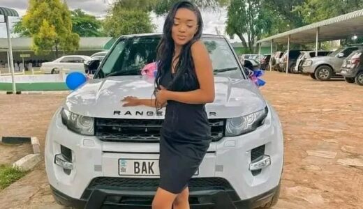 Zambian Lady Receives Range Rover As Gift From Boyfriend After Dating For Just Two Months (See Photos)