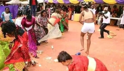 Bride goes mad on her wedding day (see photos)