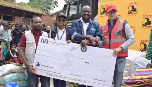 Castel Malawi donates to cyclone survivors in Ndirande