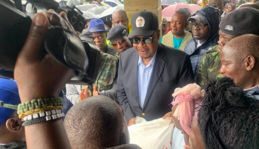 Former Malawi Leader Peter Mutharika cheers Cyclone Survivors, donates food stuff