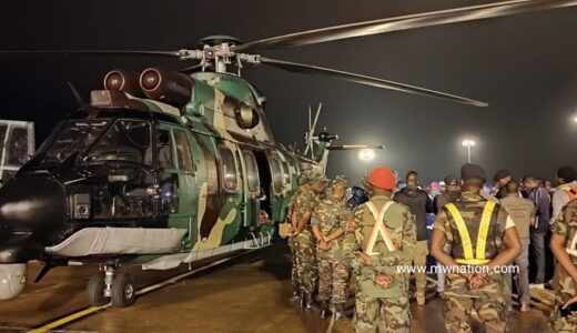 Two Tanzanian helicopters land in Malawi for search and rescue mission as well as delivery of supplies to Cyclone survivors