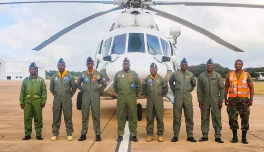 ZAMBIA AIR FORCE HELICOPTER TAKES OFF FOR MALAWI SEARCH AND RESCUE