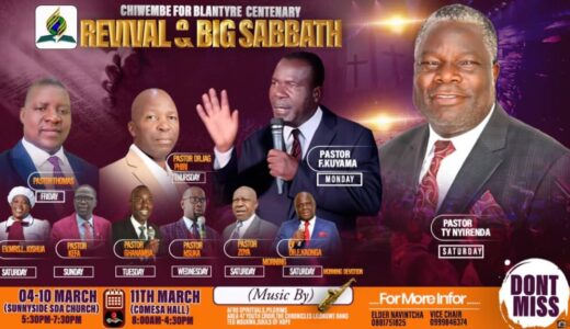 Blantyre SDA organises revival week ahead of 100 years celebration