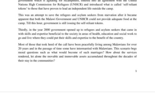 CDEDI against recampment of refugees, says it lacks merit