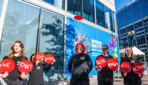 Empty Plates Welcome World Bank Delegates