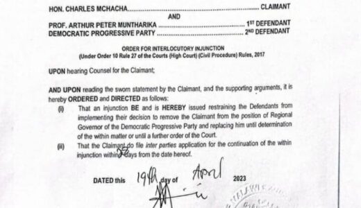BATTLE LINES DRAWN: Mchacha sues Mutharika, as Court stops DPP from ‘firing’ him