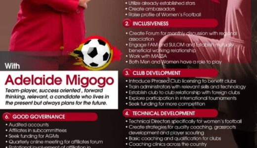 OPENING A NEW CHAPTER IN WOMEN’S FOOTBALL: Migogo unveils powerful manifesto ahead of elective AGM