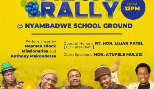 NDALE SITIPANGA MASANA: Muluzi to Address UDF Supporters Sunday  