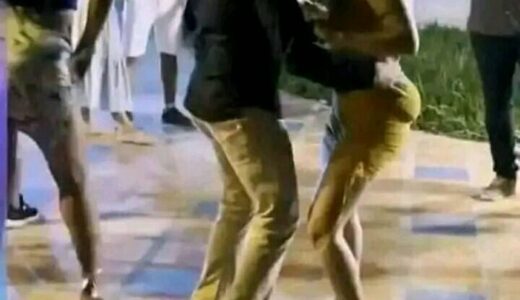 Slay Queen Caught On Camera Dancing With A Man In Public While Having A Fake Bum Bum (See Photos)