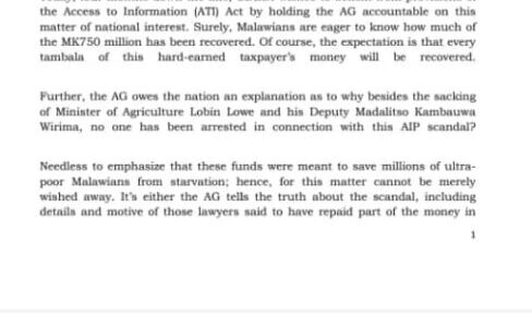 CDEDI seeks clarity on AIP repayment anomaly