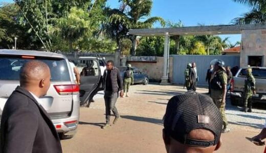 Armed police invade Edgar Lungu’s house in Zambia (see photos)