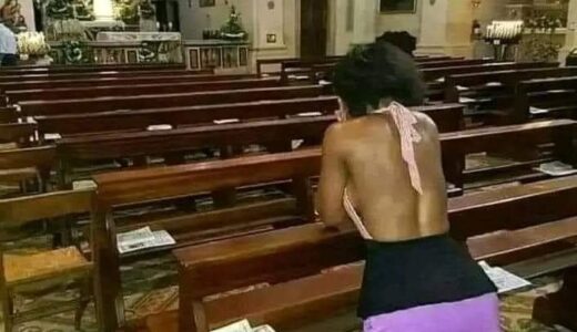 This Is Shameful! See What This Lady Dressed During Church Service (See Photos)