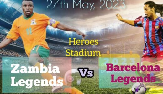 Zambia beat Barcelona 3-0 at National Heroes Stadium in Lusaka