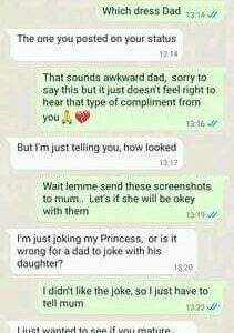 My Father T0ld Me That I’m $€Xy & Has Sent Me K2000 Not Disclose This To My Mum – Daughter Exposes Father (See Screenshots)