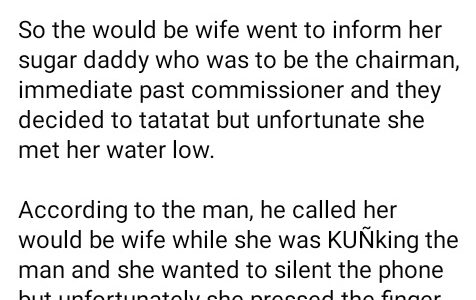 Man Calls Off His Wedding After He Overheard The Bride-To-Be “Doing It” With Her Sugar Daddy