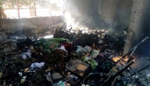 Zambia Army Officer’s House Gutted Down By Fire (see photos)