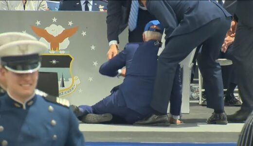 Oops:US President Joe Biden falls down at Colorado event (see photos)