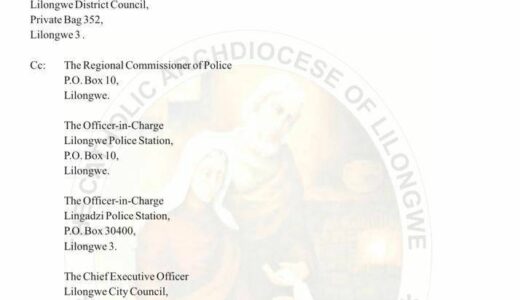 Catholics to hold demonstrations against gay marriages in Lilongwe