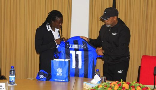 Chilima meets Tabitha Chawinga (see photos)