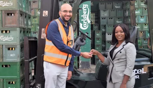 Castel gives forklift to distributor