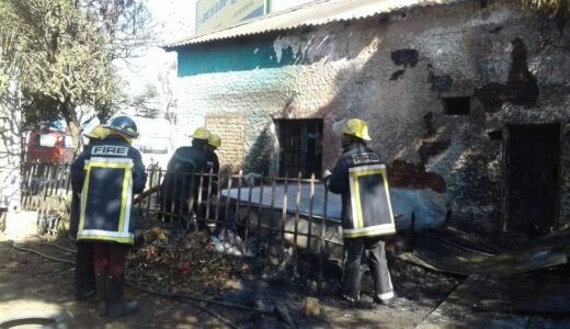 Old Kamuzu Clinic building gutted down by fire in Limbe (see photos)