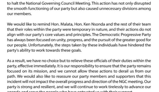 Namalomba distances himself from fake letter on DPP’s court injunction