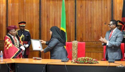 Tanzanian President Hassan Suluhu in Malawi, Given Freedom of Lilongwe City