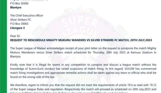 Sulom rejects Silver, Nomads