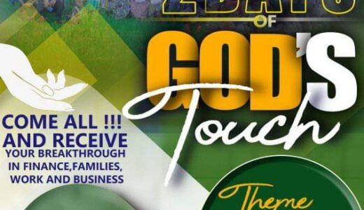 2 DAYS OF GOD’S TOUCH: CFCAN’S Apostle Nyirongo to share leadership and management grace