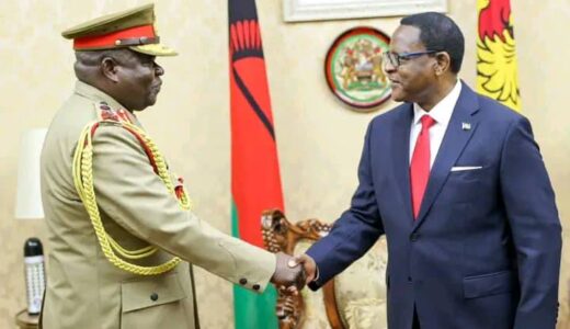 Chakwera finally installs Paul Valentino Phiri as new Commander (see photos)