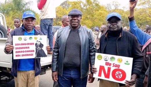 AFORD leader Chihana joins anti-gay marriage protesters in Lilongwe