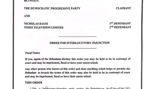 DPP blocks Times TV Interview with Dausi