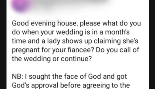 Lady To Call Off Her Wedding After Discovering That Fiancé Impregnated Another Lady