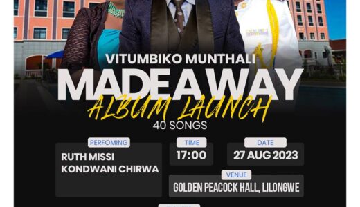 Musician Vitumbiko Munthali set to drop Made A Way album on August 27